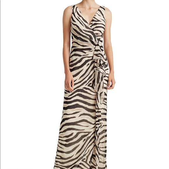 Lauren Ralph Lauren Animal Print Gown - Picture 1 of 5